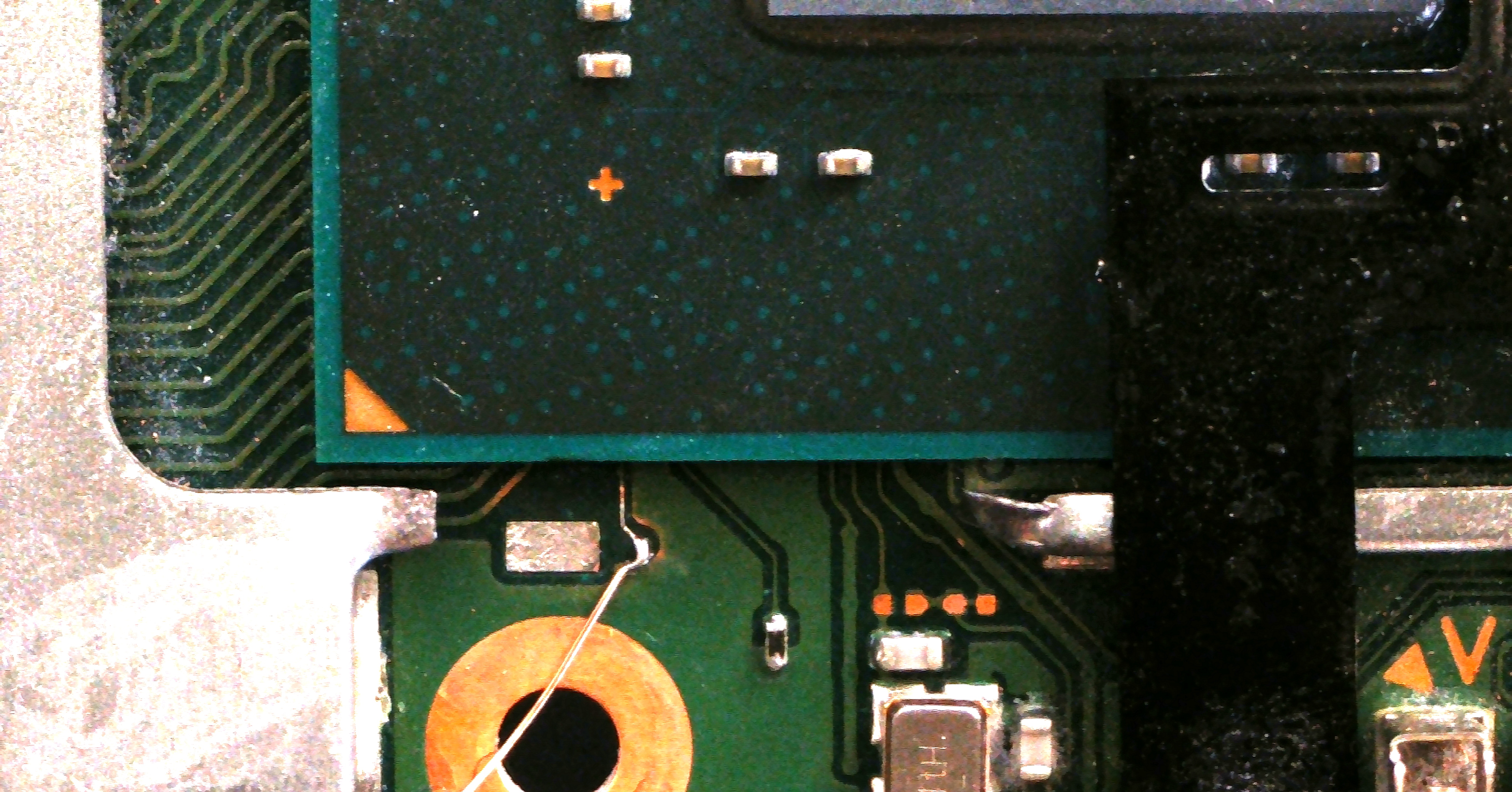 CLK-soldeerverbinding zonder soldermask