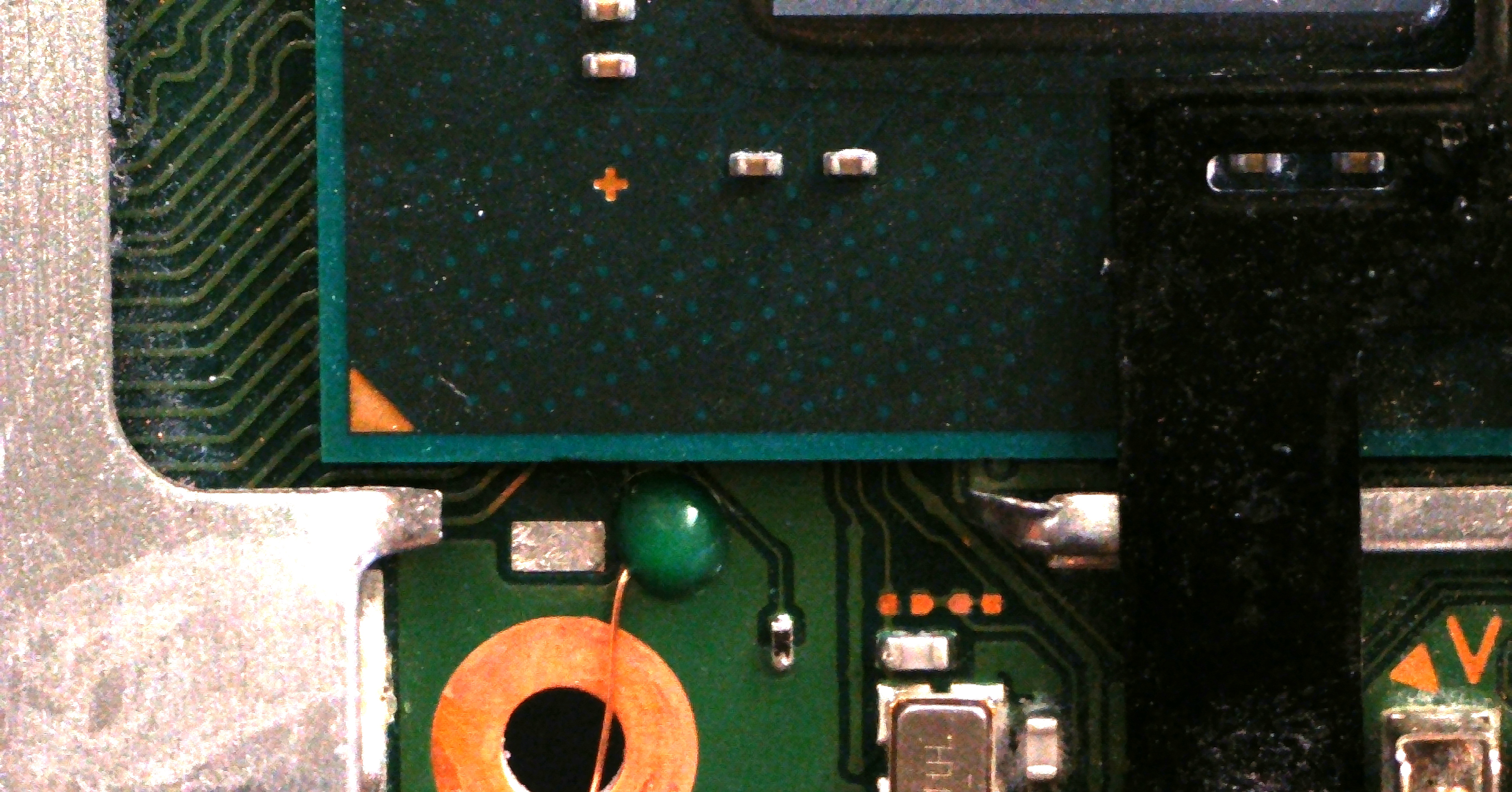 CLK-soldeerverbinding met soldermask